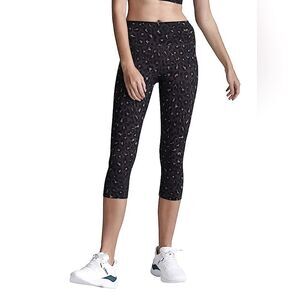 EUC Varley Montero High Waist Cheetah Print Cropped Leggings Sz. S